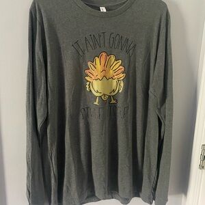 New Bella Canvas Heather Gray Long Sleeve Shirt